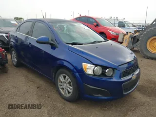 2013 Chevrolet Sonic LT with VIN 1G1JC5SH9D4160364, listed as a IAAI auction lot 42063359 with 111,222 mi miles and . Bid and sale history available at DreamBid. Image 1.
