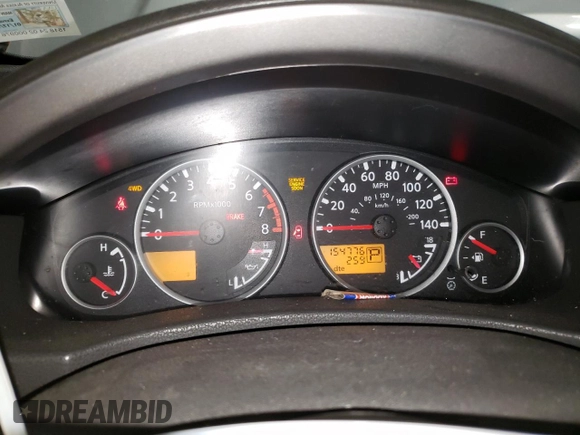 2005 Nissan Pathfinder SE z VIN 5N1AR18W15C738173, wystawiony jako Copart lot #54994755 z przebiegiem 154 776 mil mil oraz Czysty tytuł • Clean title. Historia ofert i sprzedaży dostępna na DreamBid. Obrazek 9.