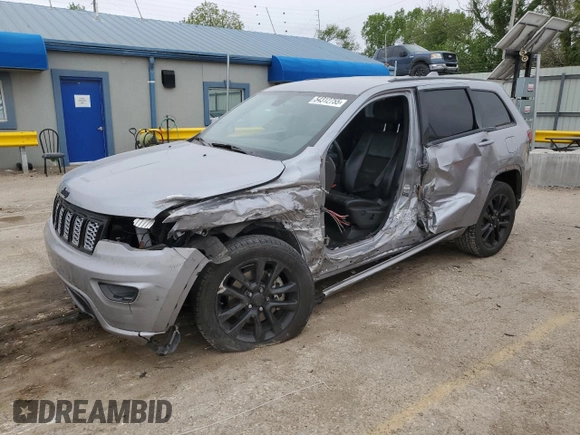 2021 Jeep Grand Cherokee Laredo X with VIN 1C4RJFAG6MC701505, listed as a Copart auction lot 54312755 with 79,519 mi miles and Salvage title. Bid and sale history available at DreamBid. Image 1.