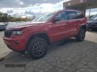 2021 Jeep Grand Cherokee Trailhawk with VIN 1C4RJFLG0MC771918, listed as a Copart auction lot 75835754 with 37,185 mi miles and Salvage Title. Bid and sale history available at carsss.com. Image 1.