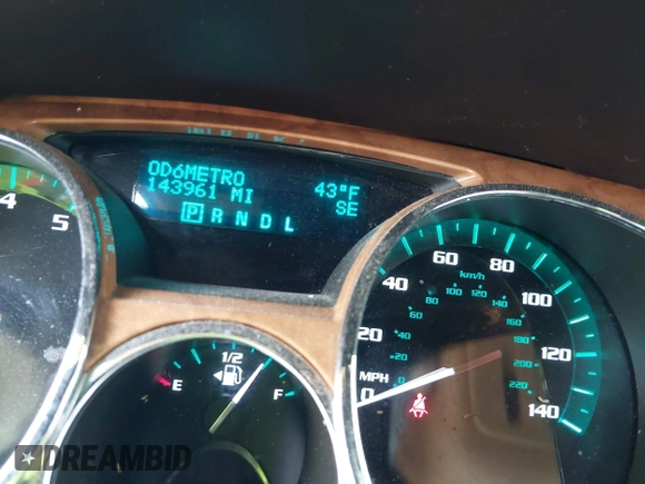 2010 Buick Enclave CXL 1XL with VIN 5GALRBED9AJ149398, listed as a IAAI auction lot 41986317 with 143,961 mi miles and . Bid and sale history available at DreamBid. Image 7.