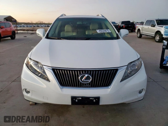 2010 Lexus RX 350 with VIN 2T2ZK1BA7AC023033, listed as a Copart auction lot 49233075 with 135,265 mi miles and Clean Title. Bid and sale history available at carsss.com. Image 5.