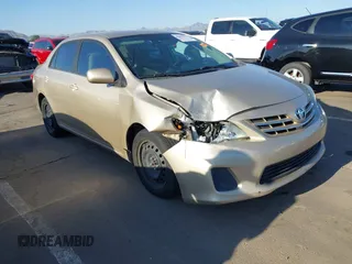 2013 Toyota Corolla L with VIN 5YFBU4EEXDP176123, listed as a IAAI auction lot 42003927 with 180,319 mi miles and . Bid and sale history available at DreamBid. Image 1.