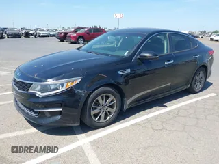 2016 Kia Optima LX Turbo with VIN 5XXGT4L12GG077169, listed as a IAAI auction lot 42108788 with 116,589 mi miles. Bid and sale history available at carsss.com. Image 2.