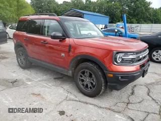 2023 Ford Bronco Sport Big Bend with VIN 3FMCR9B64PRD44560, listed as a Copart auction lot 59221115 with 24,837 mi miles and Salvage title. Bid and sale history available at DreamBid. Image 4.