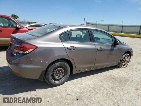 2014 Honda Civic LX z VIN 19XFB2F58EE015699, wystawiony jako Copart lot #54666215 z przebiegiem 211 610 mil mil oraz Szkoda całkowita • Salvage title. Historia ofert i sprzedaży dostępna na DreamBid. Obrazek 3.