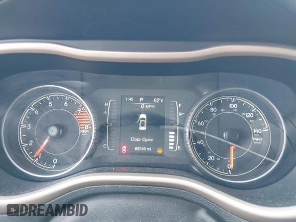 2018 Jeep Cherokee Latitude with VIN 1C4PJLCX3JD551801, listed as a IAAI auction lot 42226643 with 89,246 mi miles and . Bid and sale history available at DreamBid. Image 15.