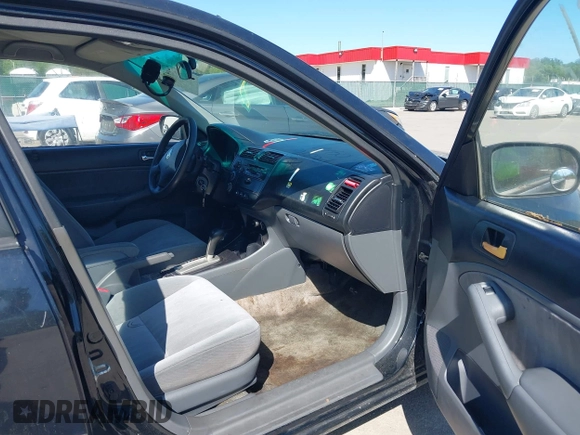 2003 Honda Civic LX with VIN 1HGES16583L035074, listed as a IAAI auction lot 42147321 with 175,364 mi miles. Bid and sale history available at carsss.com. Image 5.