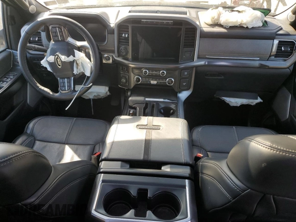 2023 Ford F-150 XL with VIN 1FTFW1ED4PFA07566, listed as a Copart auction lot 51037545 with 23,591 mi miles and Salvage Title. Bid and sale history available at carsss.com. Image 8.