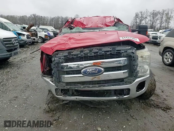 2011 Ford F-350 XL with VIN 1FT8W3BT1BEB74174, listed as a Copart auction lot 44437685 with Not Provided miles and Salvage Title. Bid and sale history available at DreamBid. Image 11.