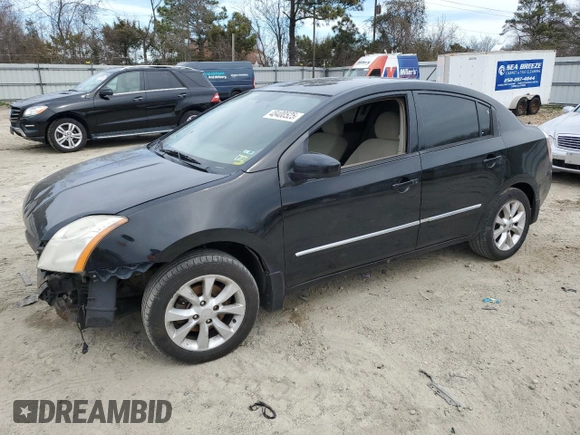 2010 Nissan Sentra SL with VIN 3N1AB6AP4AL662586, listed as a Copart auction lot 48400525 with 159,578 mi miles and Salvage title. Bid and sale history available at DreamBid. Image 1.