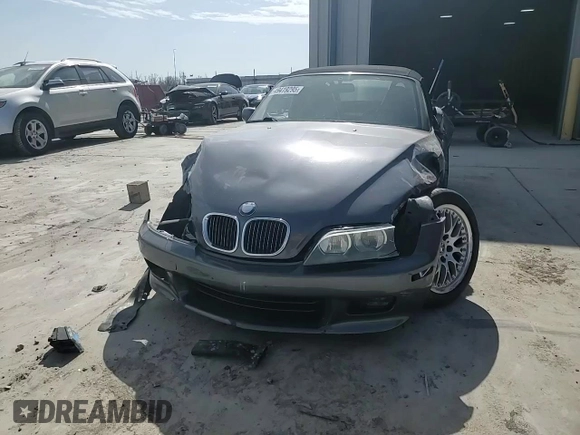 2000 BMW Z3 2.8 with VIN 4USCH3348YLF43514, listed as a Copart auction lot 49419295 with 139,107 mi miles and Salvage title. Bid and sale history available at DreamBid. Image 11.
