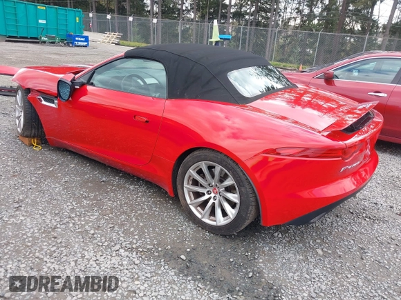 2017 Jaguar F-Type V6 with VIN SAJWA6ET8H8K44037, listed as a IAAI auction lot 41934257 with Not Provided miles and . Bid and sale history available at DreamBid. Image 3.