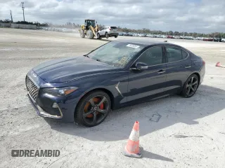 2019 Genesis G70 3.3T Advanced with VIN KMTG34LE7KU031005, listed as a Copart auction lot 74639054 with 0 mi miles and Non Repairable. Bid and sale history available at carsss.com. Image 1.