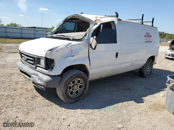 2006 Ford Econoline Cargo Van with VIN 1FTRE14W56HB08850, listed as a Copart auction lot 74219474 with NaN miles and Salvage Title. Bid and sale history available at carsss.com. Image 1.
