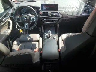 2021 BMW X3 M with VIN 5YMTS0C07M9G81496, listed as a Copart auction lot 63550525 with 53,112 mi miles and Salvage title. Bid and sale history available at DreamBid. Image 8.