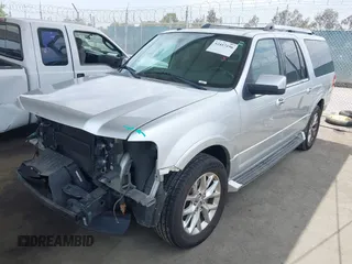 2017 Ford Expedition Max Limited z VIN 1FMJK1KT7HEA19683, wystawiony jako IAAI lot #42417196 z przebiegiem 132 525 mil mil oraz . Historia ofert i sprzedaży dostępna na DreamBid. Obrazek 2.