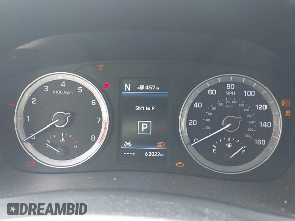 2019 Hyundai Sonata SEL with VIN 5NPE34AF8KH732521, listed as a IAAI auction lot 42016541 with 62,022 mi miles and . Bid and sale history available at DreamBid. Image 7.