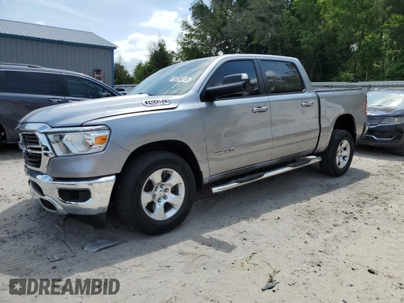 2021 Ram 1500 Big Horn z VIN 1C6RREFT1MN660589, wystawiony jako Copart lot #53296115 z przebiegiem 73 354 mil mil oraz Nie do naprawy • Non repairable. Historia ofert i sprzedaży dostępna na DreamBid. Obrazek 1.