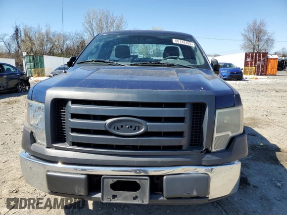 2009 Ford F-150 XL with VIN 1FTRF12809KA17106, listed as a Copart auction lot 50728765 with 133,491 mi miles and Salvage title. Bid and sale history available at DreamBid. Image 5.