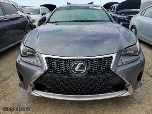2015 Lexus RC 350 with VIN JTHSE5BC9F5000670, listed as a Copart auction lot 74921534 with 0 mi miles and Non Repairable. Bid and sale history available at carsss.com. Image 5.
