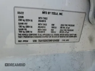 2022 Tesla Model Y Long Range z VIN 7SAYGDEE9NF434908, wystawiony jako Copart lot #56733235 z przebiegiem 38 178 mil mil oraz Szkoda całkowita • Salvage title. Historia ofert i sprzedaży dostępna na DreamBid. Obrazek 13.