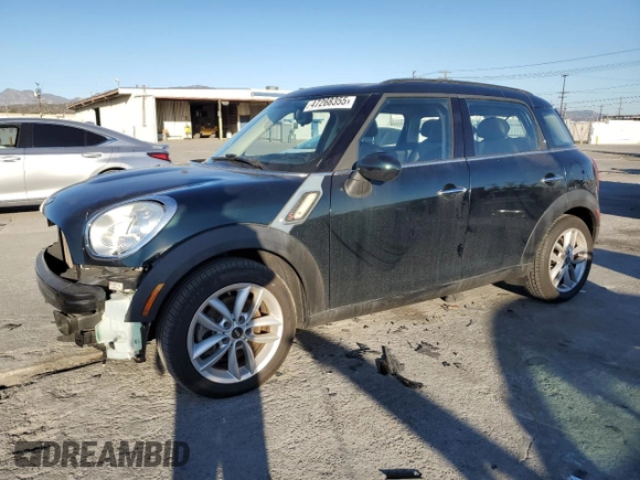 2014 MINI Countryman S with VIN WMWZC3C58EWT01267, listed as a Copart auction lot 47268355 with 45,430 mi miles and Salvage Title. Bid and sale history available at DreamBid. Image 1.