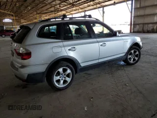2008 BMW X3 3.0si with VIN WBXPC93458WJ18064, listed as a Copart auction lot 54932435 with 142,346 mi miles and Salvage Title. Bid and sale history available at DreamBid. Image 3.