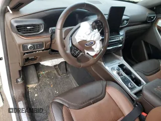2022 Ford Explorer King Ranch z VIN 1FM5K8LC3NGA14215, wystawiony jako Copart lot #87023424 z przebiegiem Nie podano mil oraz Szkoda całkowita • Salvage title. Historia ofert i sprzedaży dostępna na DreamBid. Obrazek 8.