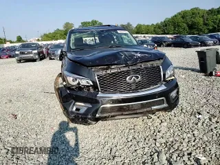 2017 Infiniti QX80 Signature Edition with VIN JN8AZ2NE3H9158323, listed as a Copart auction lot 59137865 with 150,849 mi miles and Salvage title. Bid and sale history available at DreamBid. Image 14.