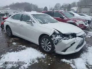 2019 Lexus ES with VIN 58ABZ1B11KU020901, listed as a IAAI auction lot 40890160 with 87,550 mi miles. Bid and sale history available at carsss.com. Image 1.