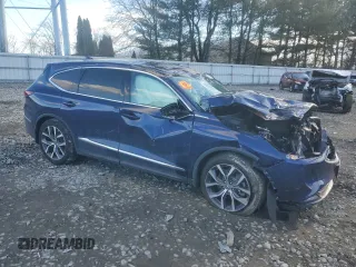 2023 Acura MDX w/Technology Package with VIN 5J8YE1H41PL012783, listed as a Copart auction lot 43699175 with 0 mi miles and Salvage Title. Bid and sale history available at carsss.com. Image 4.