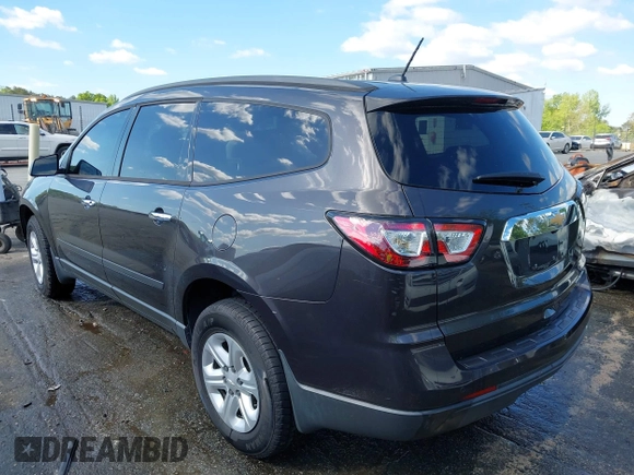 2015 Chevrolet Traverse LS with VIN 1GNKRFED0FJ248403, listed as a IAAI auction lot 42005610 with 161,578 mi miles and . Bid and sale history available at DreamBid. Image 3.