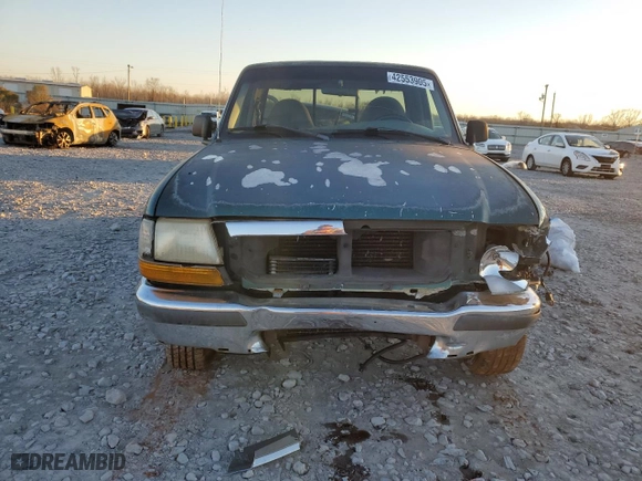 1998 Ford Ranger XL with VIN 1FTYR10U1WUC71393, listed as a Copart auction lot 42553905 with 310,525 mi miles and Salvage Title. Bid and sale history available at carsss.com. Image 5.