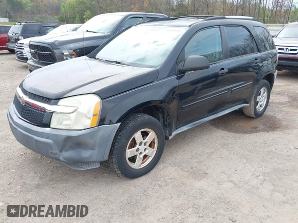 2005 Chevrolet Equinox LS with VIN 2CNDL23F756048612, listed as a IAAI auction lot 41931075 with 154,398 mi miles. Bid and sale history available at carsss.com. Image 2.