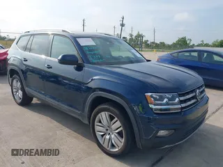 2019 Volkswagen Atlas SE with VIN 1V2WR2CA8KC618988, listed as a IAAI auction lot 42212845 with 60,481 mi miles and . Bid and sale history available at DreamBid. Image 1.