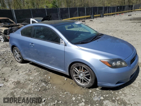 2008 Scion tC Spec with VIN JTKDE167780263474, listed as a Copart auction lot 53473295 with 153,512 mi miles and Salvage Title. Bid and sale history available at DreamBid. Image 4.