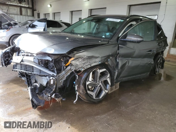 2022 Hyundai Tucson SEL with VIN 5NMJC3AEXNH133590, listed as a Copart auction lot 44133265 with 61,290 mi miles and Salvage Title. Bid and sale history available at carsss.com. Image 1.