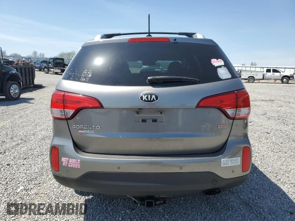 2014 Kia Sorento LX with VIN 5XYKT4A78EG490630, listed as a Copart auction lot 52450005 with 154,116 mi miles and Salvage Title. Bid and sale history available at carsss.com. Image 6.