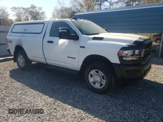2024 Ram 2500 Tradesman with VIN 3C6MR5AJ2RG251257, listed as a Copart auction lot 50943035 with 7,128 mi miles and Salvage title. Bid and sale history available at DreamBid. Image 4.