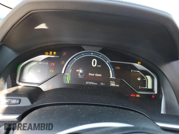2018 Honda Clarity Plug-In Hybrid Touring with VIN JHMZC5F32JC008547, listed as a Copart auction lot 67163064 with 77,870 mi miles and Salvage Title. Bid and sale history available at carsss.com. Image 9.
