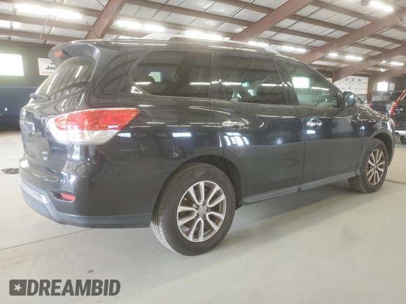 2015 Nissan Pathfinder SV with VIN 5N1AR2MM2FC639017, listed as a Copart auction lot 55465425 with 127,774 mi miles and Clean Title. Bid and sale history available at carsss.com. Image 3.