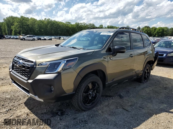 2023 Subaru Forester Wilderness with VIN JF2SKAMC7PH521551, listed as a Copart auction lot 55229855 with 20,515 mi miles and Salvage title. Bid and sale history available at DreamBid. Image 1.