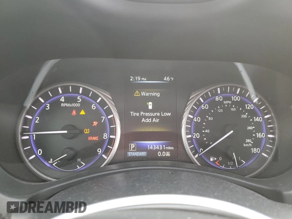2017 Infiniti Q50 Sport z VIN JN1EV7APXHM741159, wystawiony jako Copart lot #43525025 z przebiegiem 143 431 mil mil oraz Szkoda całkowita • Salvage title. Historia ofert i sprzedaży dostępna na DreamBid. Obrazek 9.