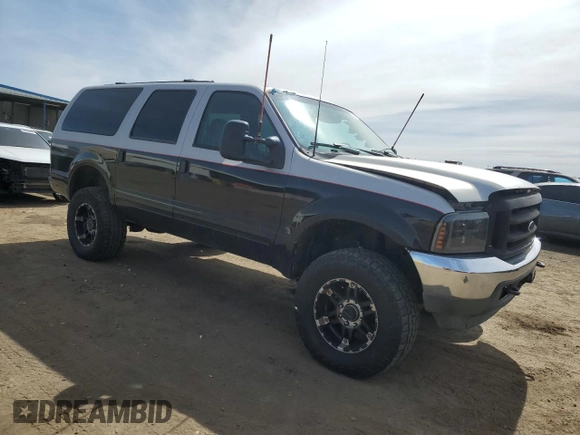 2003 Ford Excursion XLT with VIN 1FMSU41F63EA91902, listed as a Copart auction lot 50098155 with 252,972 mi miles and Salvage title. Bid and sale history available at DreamBid. Image 4.
