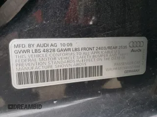 2010 Audi A4 Premium Plus z VIN WAUHFAFLXAN027068, wystawiony jako Copart lot #86291894 z przebiegiem 108 376 mil mil oraz Szkoda całkowita • Salvage title. Historia ofert i sprzedaży dostępna na DreamBid. Obrazek 15.