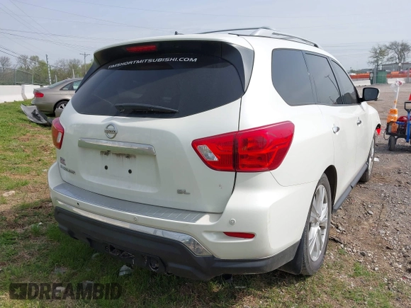 2018 Nissan Pathfinder SL with VIN 5N1DR2MN0JC613806, listed as a IAAI auction lot 42029933 with 148,939 mi miles and . Bid and sale history available at DreamBid. Image 4.