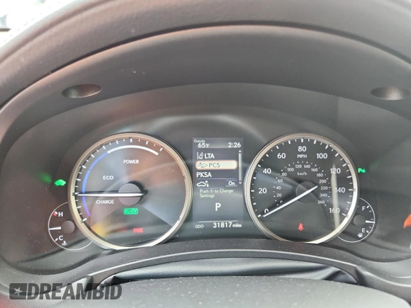 2020 Lexus NX 300h with VIN JTJGJRDZ9L2143138, listed as a Copart auction lot 59030775 with 31,817 mi miles and Salvage title. Bid and sale history available at DreamBid. Image 9.