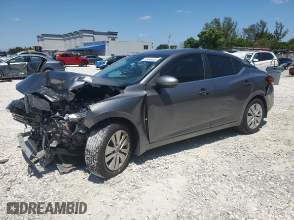 2024 Nissan Sentra S with VIN 3N1AB8BV4RY208717, listed as a Copart auction lot 52950405 with 8,414 mi miles and Non Repairable. Bid and sale history available at DreamBid. Image 1.