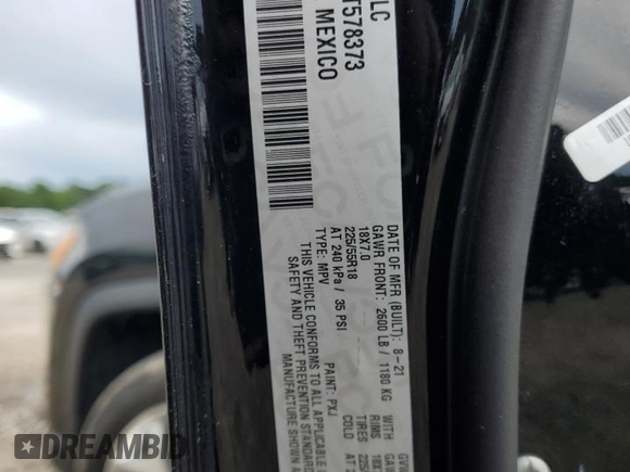 2021 Jeep Compass Limited with VIN 3C4NJDCB0MT578373, listed as a Copart auction lot 64145665 with Not provided miles and Clean title. Bid and sale history available at DreamBid. Image 13.